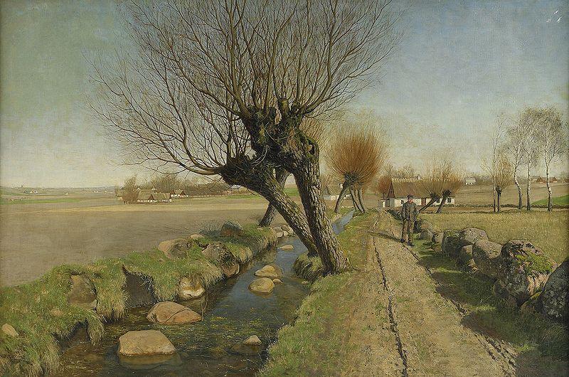 Peter Adolf Persson View over the Landscape of Skane Germany oil painting art